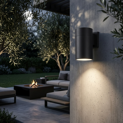 Outdoor Wall Light LED Waterproof IP65 Up Down Porch Lamp Aluminum Black Grey 12W Terrace Garden