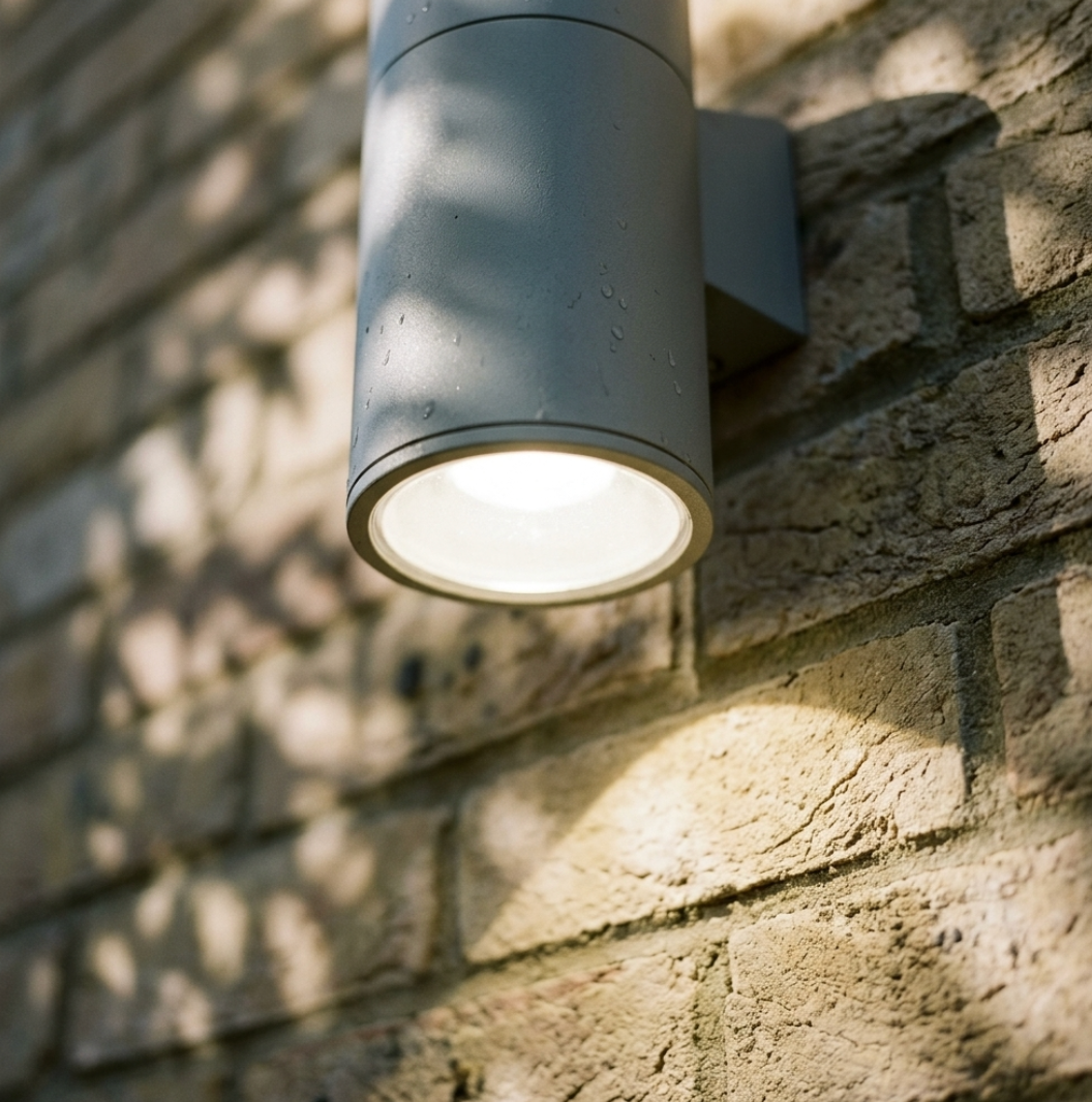 Outdoor Wall Light LED Waterproof IP65 Up Down Porch Lamp Aluminum Black Grey 12W Terrace Garden