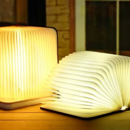 3D Folding Wooden Book Lamp