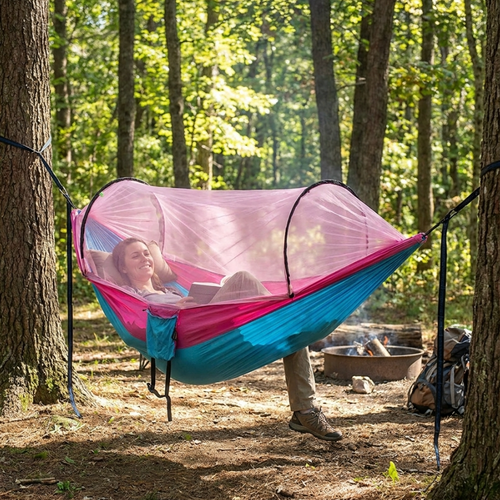 Nylon Hammock with Mosquito Net