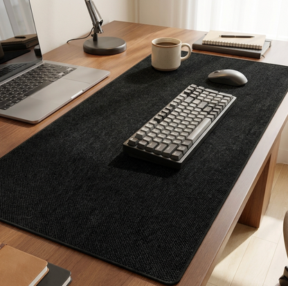 Linen Desk Mat – Waterproof, Anti-Slip & Heat Resistant