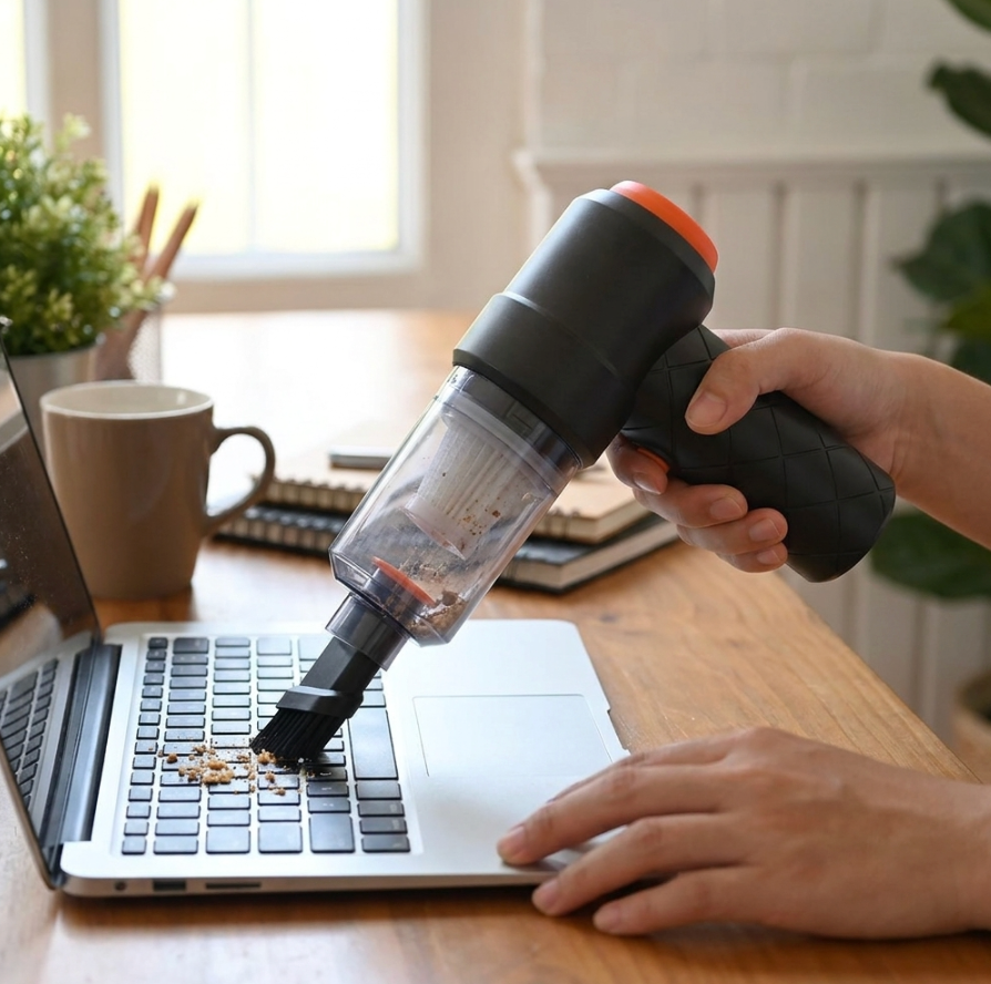 Cordless Mini Vacuum & Blower – 3500Pa Desk & Car Cleaner