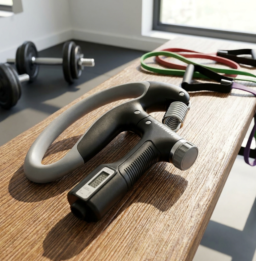 Adjustable Grip Trainer with Rep Counter