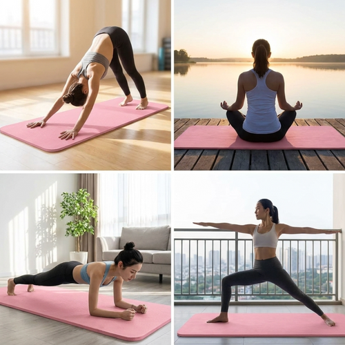Thick Comfort Yoga Mat - Non-Slip 185x61cm – Yoga, Pilates & Home Workouts
