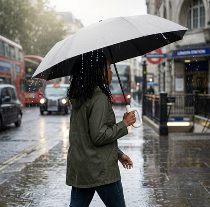 Extra Large Auto Open & Close UV Umbrella – UPF50+, 10-Rib Windproof