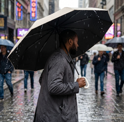 Extra Large Auto Open & Close UV Umbrella – UPF50+, 10-Rib Windproof