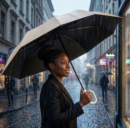 Extra Large Auto Open & Close UV Umbrella – UPF50+, 10-Rib Windproof
