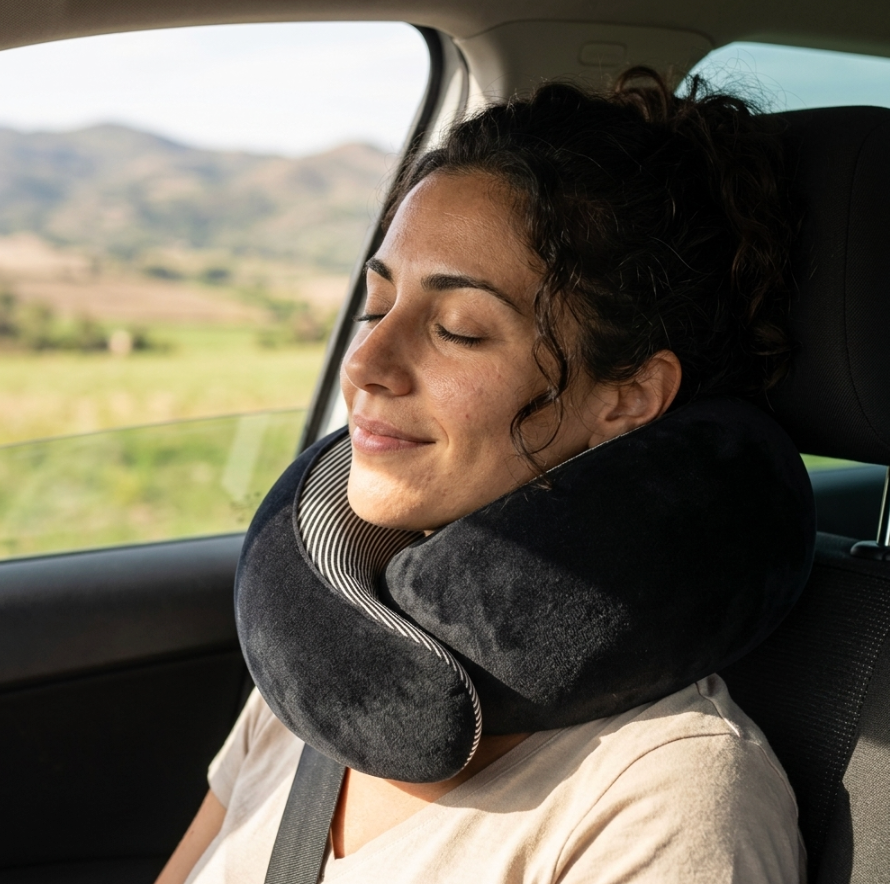 Memory Foam Comfort Neck Travel Pillow