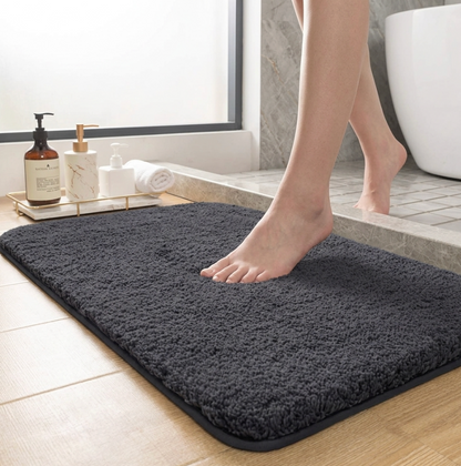 Fluffy Non-Slip Bathroom Mat – Absorbent Shaggy Rug for Bath, Shower & Entrance