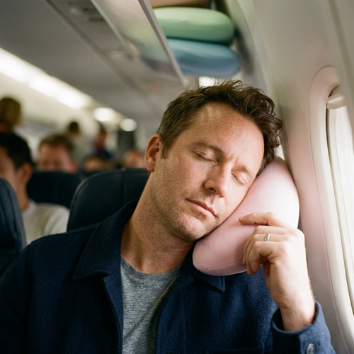 Memory Foam Neck Nap Pillow – Soft Cervical Support for Travel, Office & Sleep
