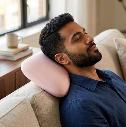 Memory Foam Neck Nap Pillow – Soft Cervical Support for Travel, Office & Sleep