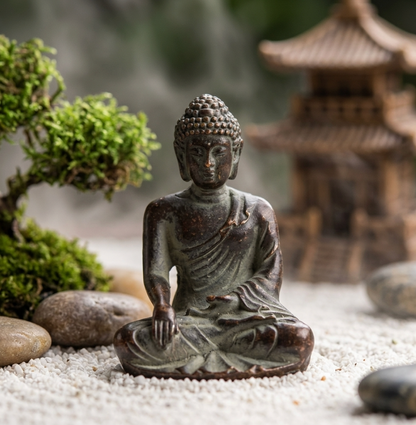 Pure Copper Shakyamuni Buddha Figurine 85g – Exquisite Brass Statue, Spiritual Home Decor, Mindful Gift