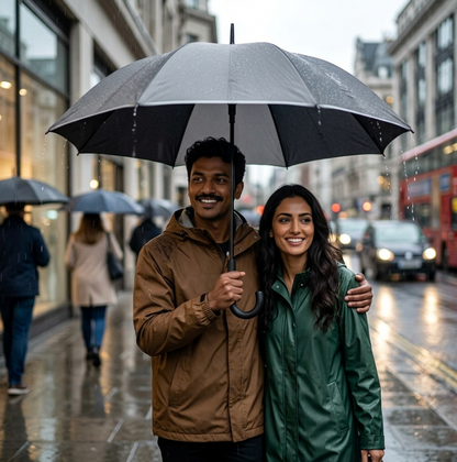 Windproof Auto Open & Close Compact Umbrella