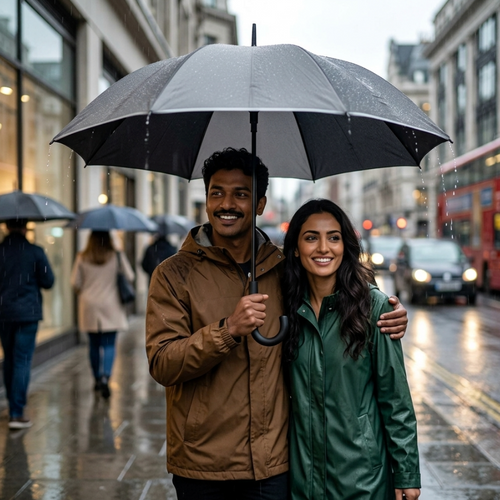 Windproof Auto Open & Close Compact Umbrella