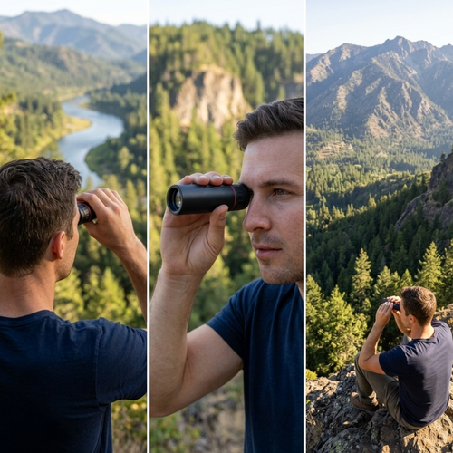 Compact 8x21 Pocket Monocular
