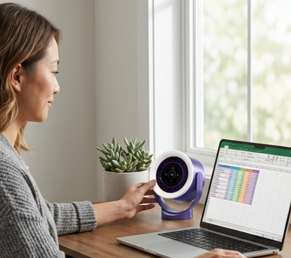 USB Desktop Fan - With Wall Mount