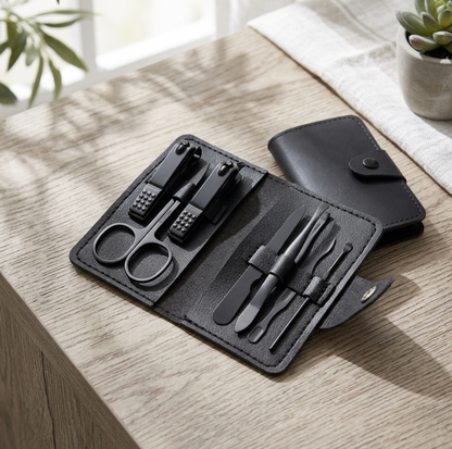 7-Piece Nail Clipper & Grooming Set - Stainless Steel Travel Kit
