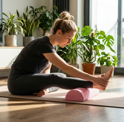 Solid Semicircular Foam Roller 30cm x 7.5cm