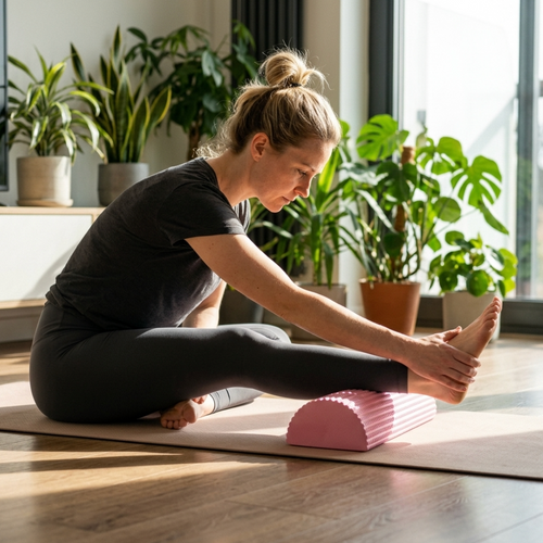 Solid Semicircular Foam Roller 30cm x 7.5cm