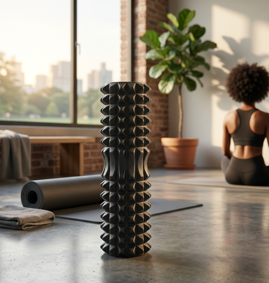 EVA Yoga Foam Roller for Muscle Recovery & Pilates – Deep Tissue Massage, Back & Leg Relief, Gym & Home Fitness Tool