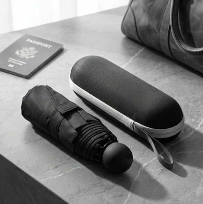 Compact Capsule Umbrella – Portable Sun & Rain Protection, Solid Color, Lightweight Travel Umbrella