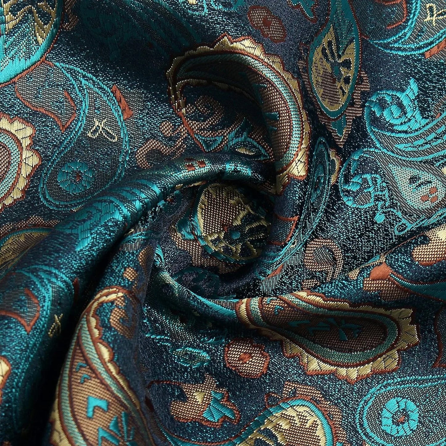 Silk Paisley Necktie Gift Set – Tie, Pocket Square, Cufflinks & Clip