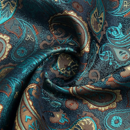 Silk Paisley Necktie Gift Set – Tie, Pocket Square, Cufflinks & Clip