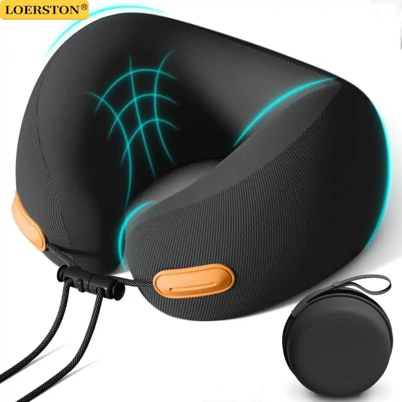 Memory Foam U-Shape Travel Neck Pillow – Portable Support for Airplane, Office & Home
