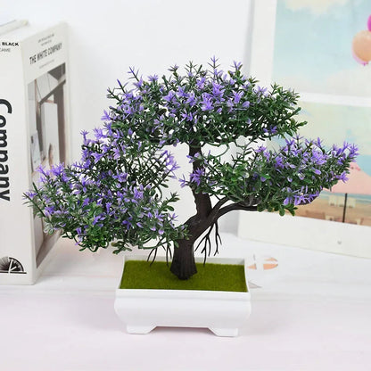 Artificial Bonsai Tree, Faux Potted Plant for Home and Office