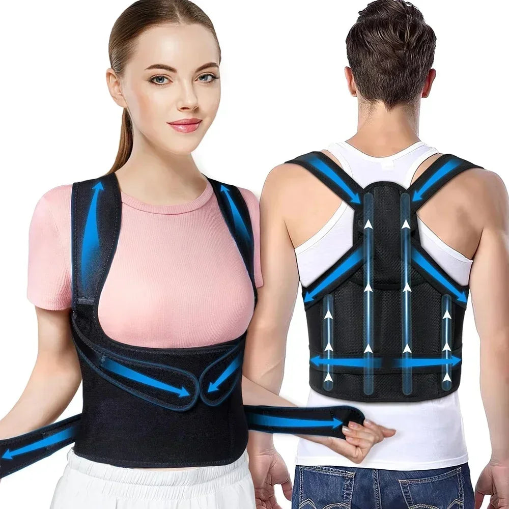 Full Back Posture Corrector and Spinal Support Brace