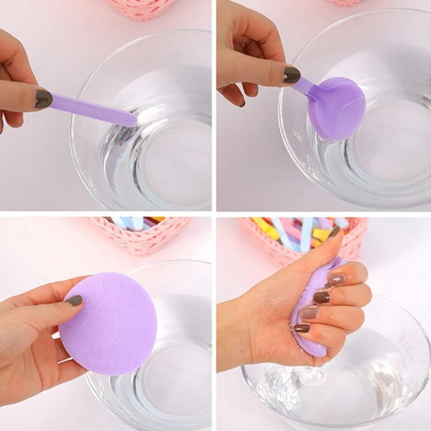Compressed Facial Cleansing Sponge Set, 36 Pack with Storage Box