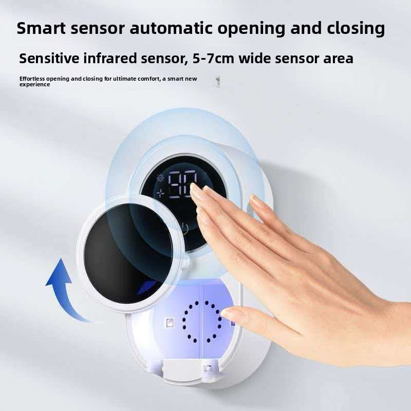UV Toothbrush Sterilizer & Holder – Wall Mount, Touch Control, USB Charging