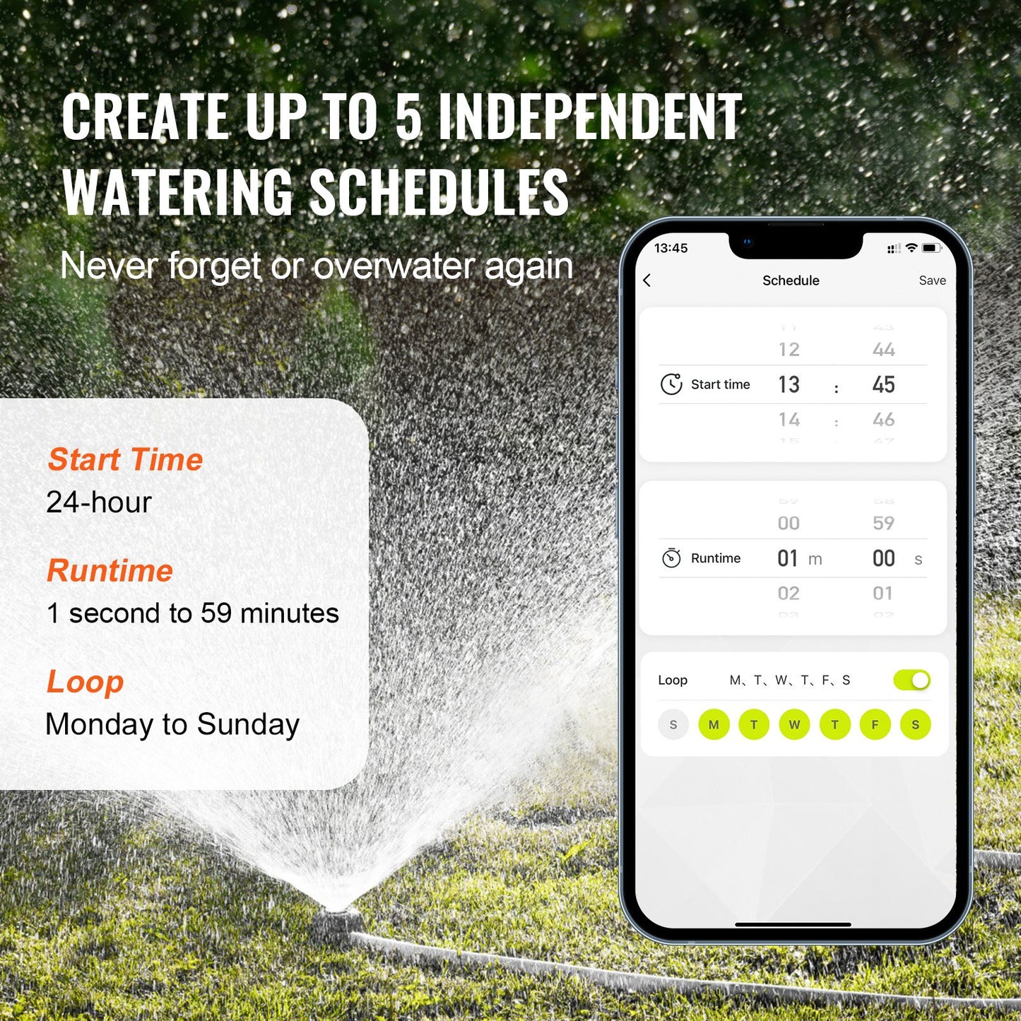 Garden Hose Timer -  APP Control - WiFi/Bluetooth