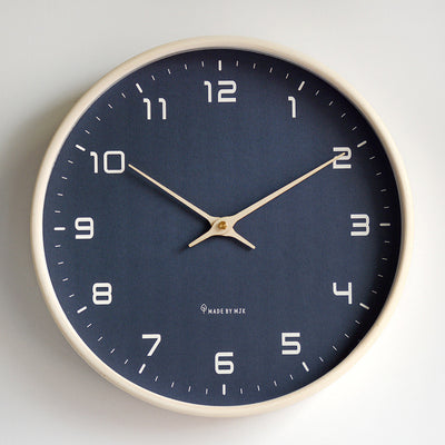 Silent Nordic Wall Clock - Solid Wood