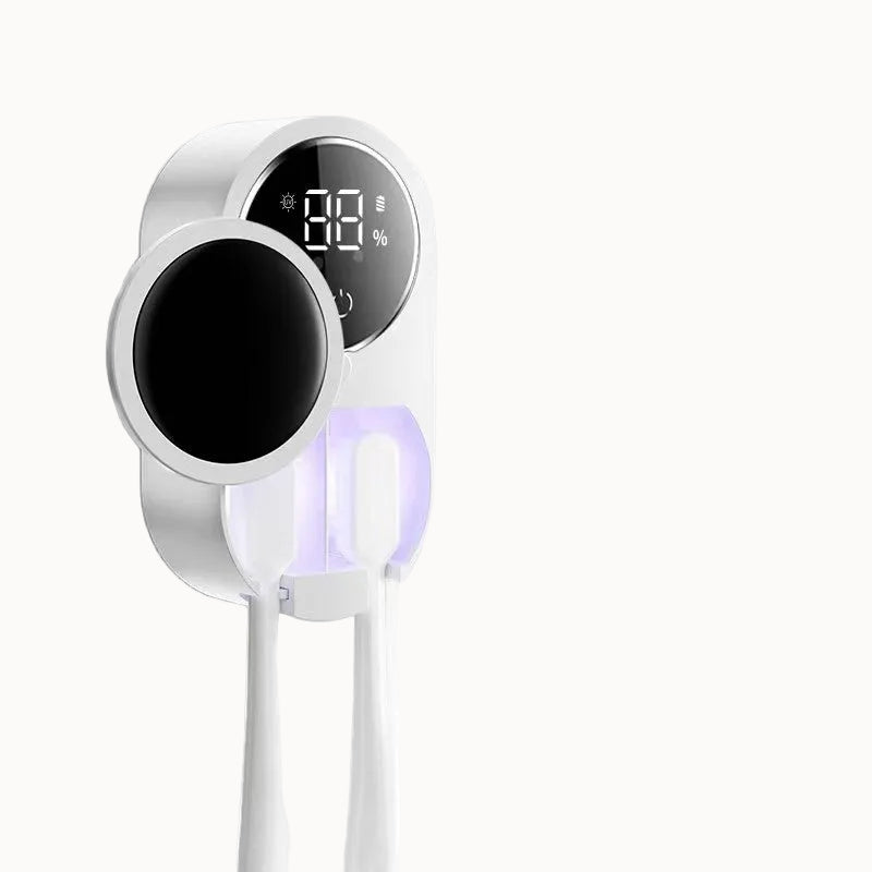 UV Toothbrush Sterilizer & Holder – Wall Mount, Touch Control, USB Charging
