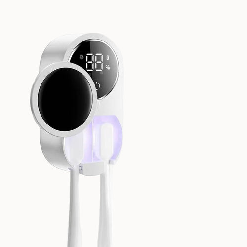 UV Toothbrush Sterilizer & Holder – Wall Mount, Touch Control, USB Charging
