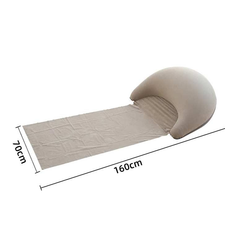 Inflatable Beach Mat with Built-in Pillow & Backrest
