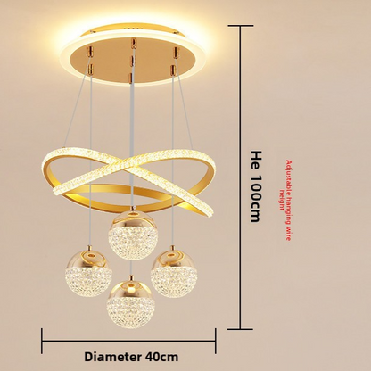 Modern LED Chandelier – Multi-Head Pendant Light
