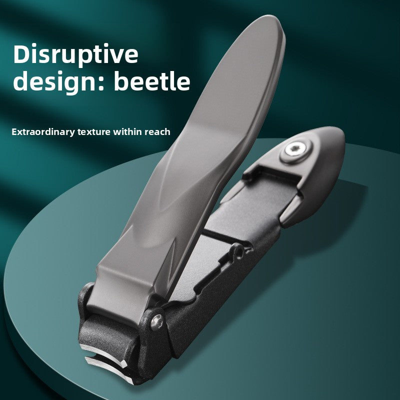 Precision Nail Clippers with Anti-Splash Guard + Steel File