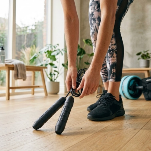 Ab Roller and Jump Rope Set