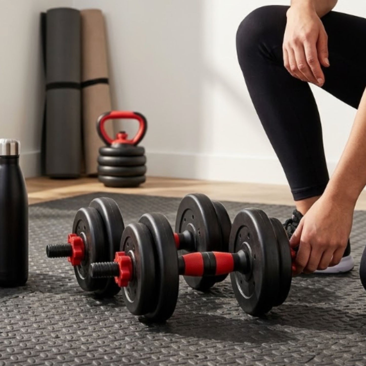 Dumbbell & Barbell Set