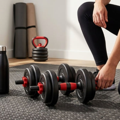 Dumbbell & Barbell Set