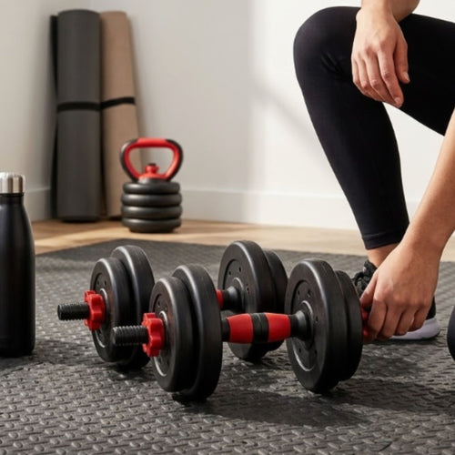 Dumbbell & Barbell Set